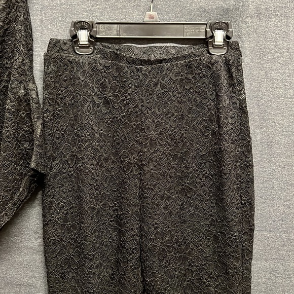 NWT -Mars The Label The Lace Asymmetric Trouser Set in Black - Size Small (8 UK) - Picture 9 of 15